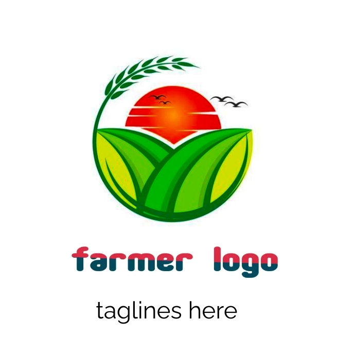 farmer logo | sun logo | eagle logo template